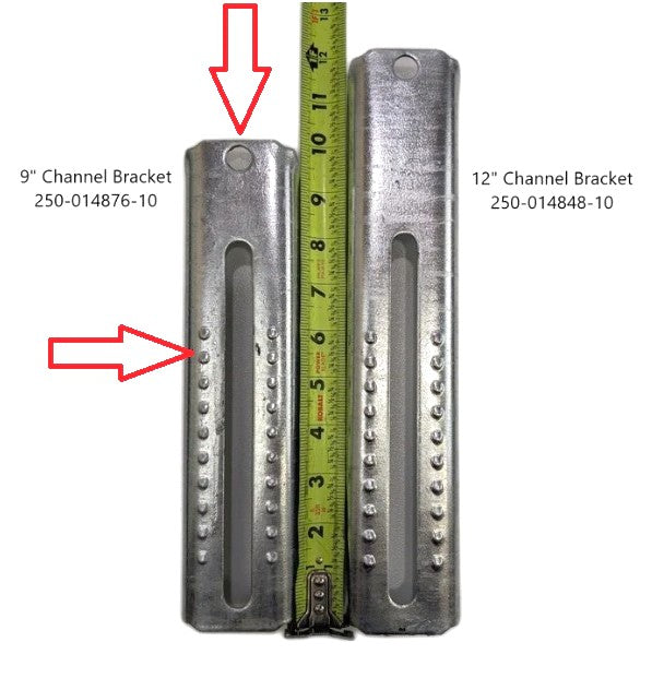EZ Loader 9" Adjustable Upright Channel Bunk Bracket – 2x3 & 3x3 Frame (250-014876-10)