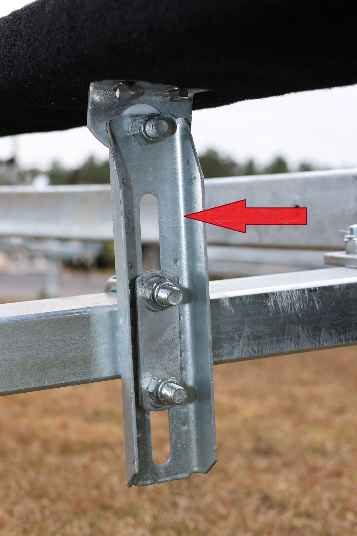 EZ Loader 9" Adjustable Upright Channel Bunk Bracket – 2x3 & 3x3 Frame (250-014876-10)