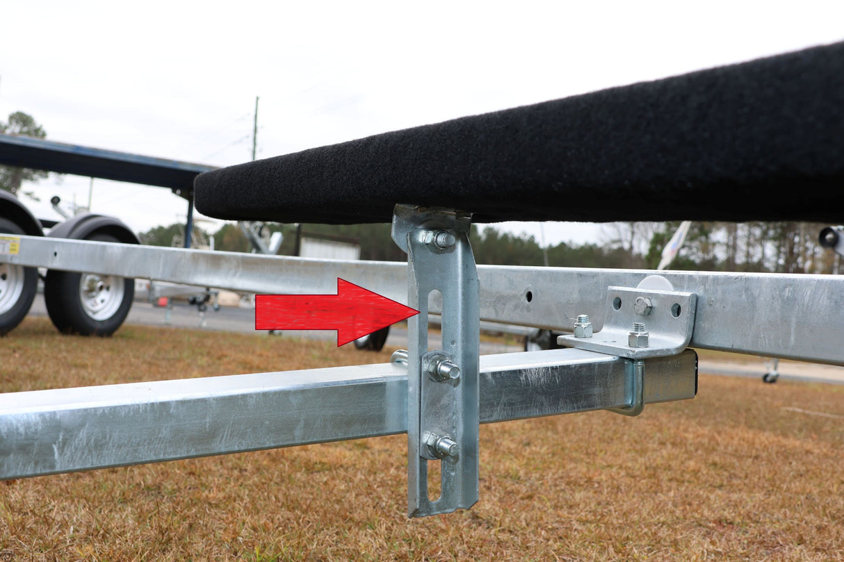 EZ Loader 9" Adjustable Upright Channel Bunk Bracket – 2x3 & 3x3 Frame (250-014876-10)