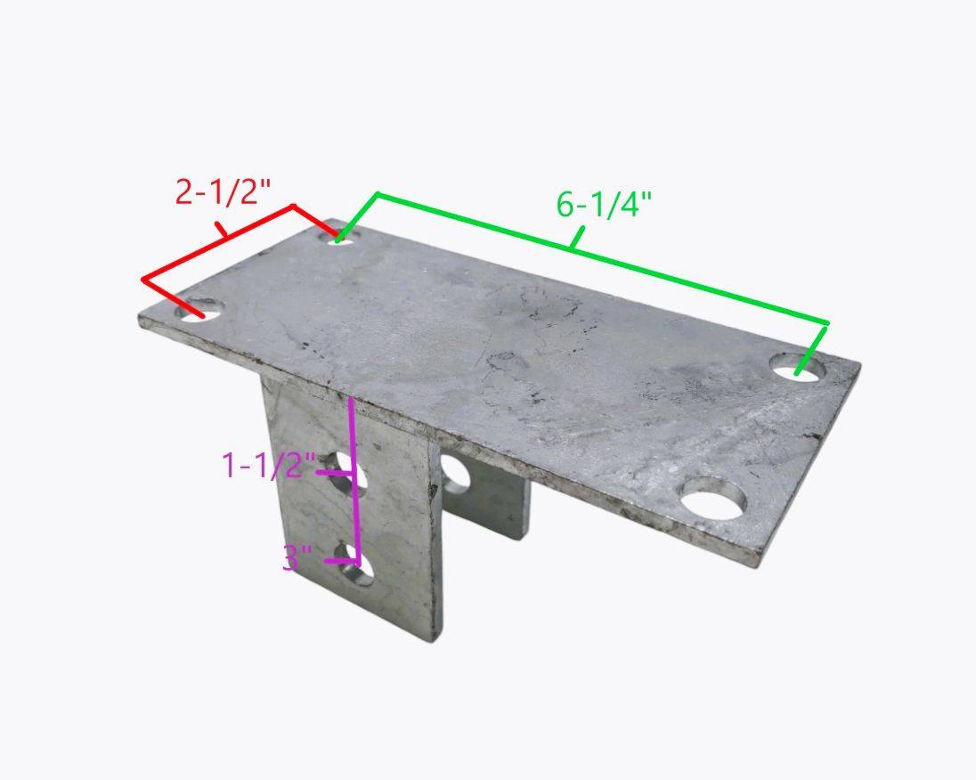 Galvanized welded spring hanger bracket for EZ Loader trailer