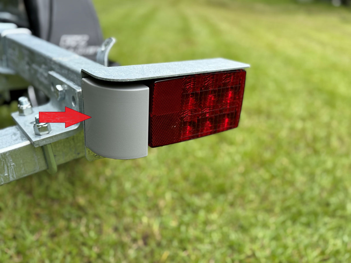 EZ Loader Gray Tail Light Vanity Wire Harness Plate Cover (250-028364-10)