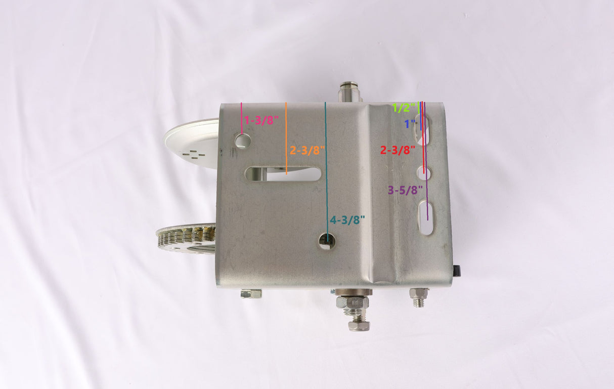 boat trailer winch 2600 lb with base plate measurements