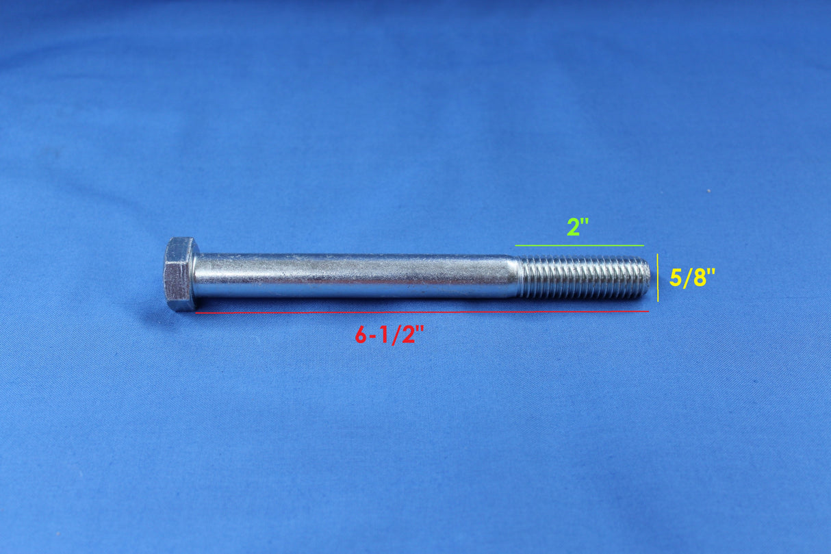 EZ Loader 5/8"-11 x 6-1/2" Zinc-Plated Hex Bolt | 290-027394