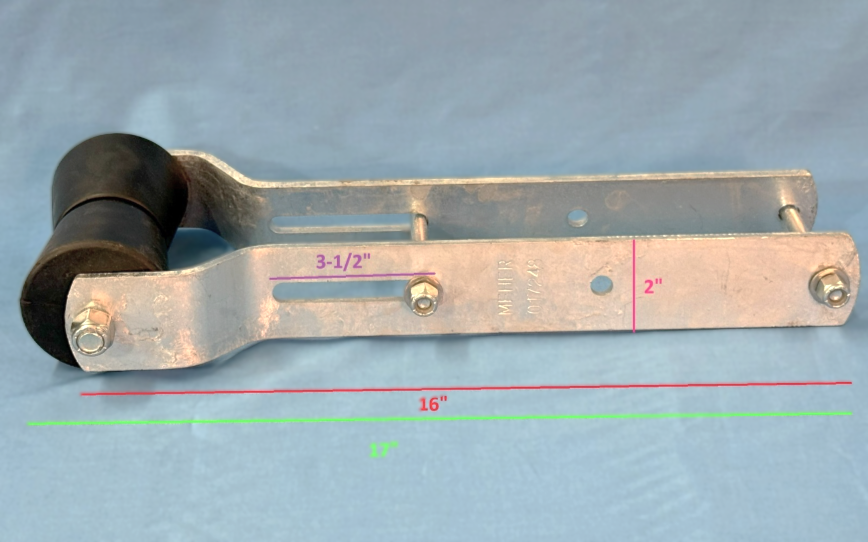 EZ Loader Trailer 5" Keel Roller Adjustable Galvanized Brackets Assembly 300-017267-10