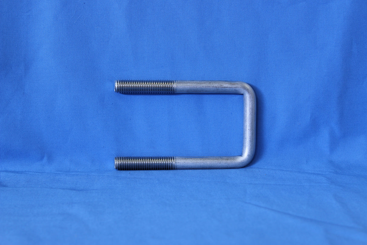 Narrow 2-1/8 inch stainless trailer U-bolt for boat trailer mounting hardware