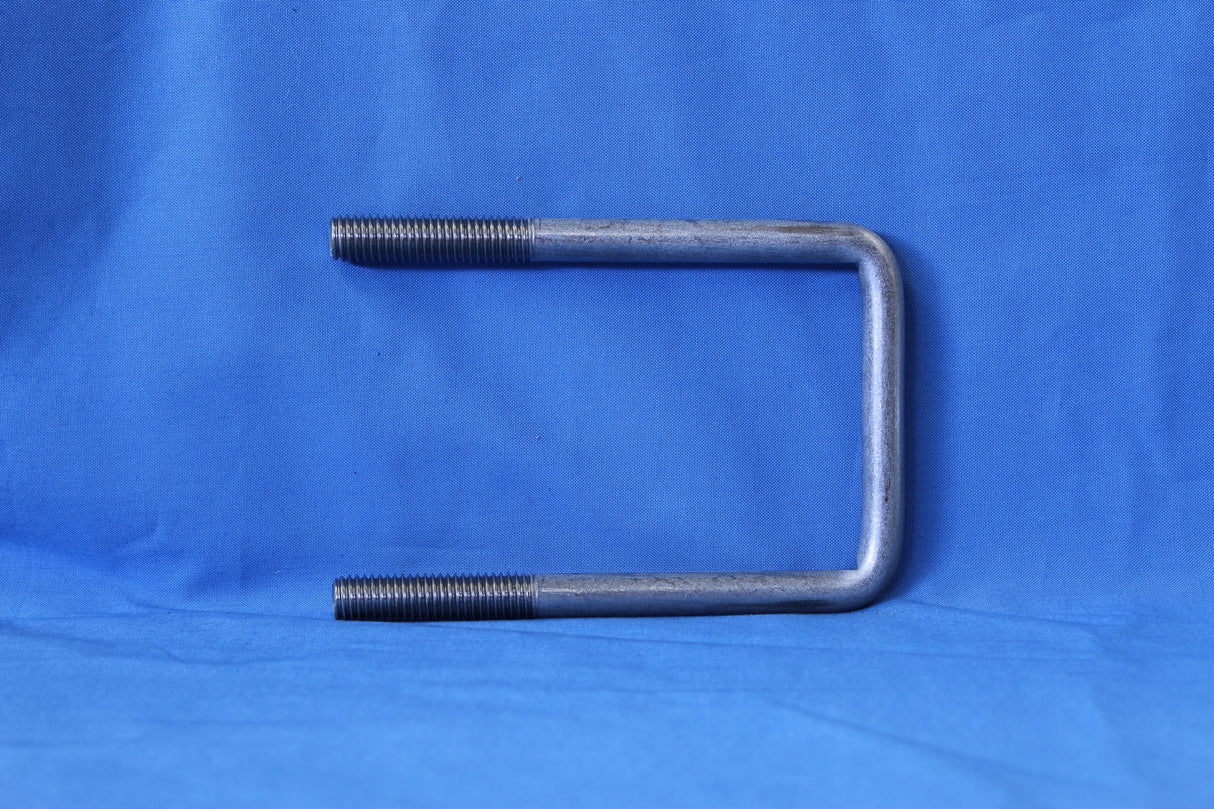 Stainless trailer U-bolt for boat trailer crossmember mounting hardware
