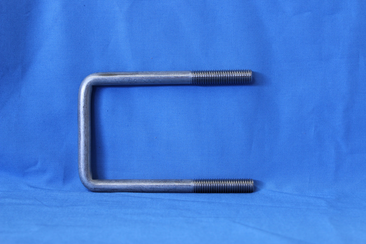 EZ Loader stainless square U-bolt installed on trailer frame or crossmember