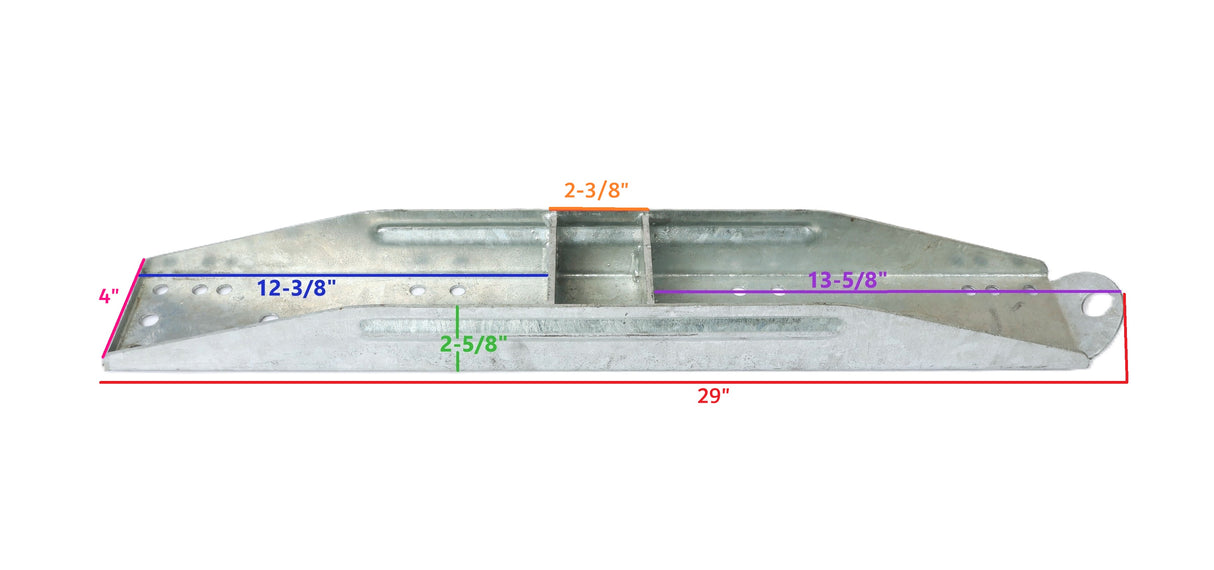 30 inch bunk or roller mounting tray 250-022047-10 for compatible EZ Loader trailers