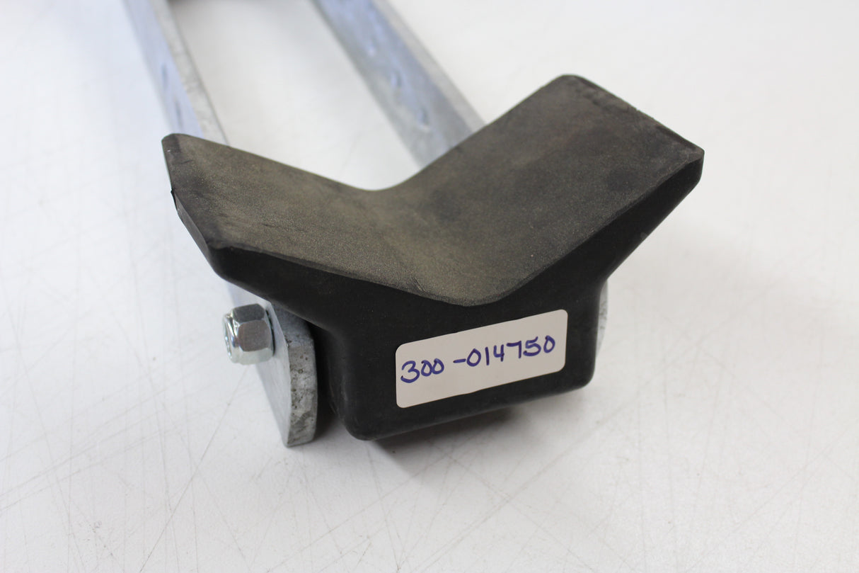 EZ Loader winch stand bow stop assembly for trailer winch mount applications