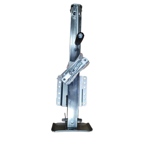 EZ Loader trailer jack with drop leg installed on tongue for marine use
