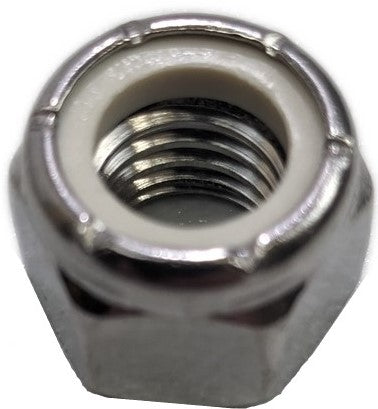 stainless steel trailer nut installed on bolt showing corrosion resistant marine fastening hardware