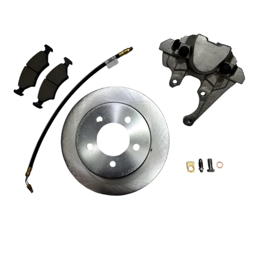 EZ Loader trailer brake hardware kit including clips bolts and mounting components for disc brake system