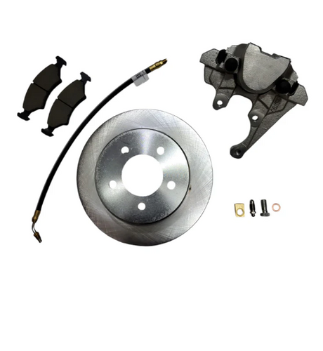 EZ Loader trailer brake hardware kit including clips bolts and mounting components for disc brake system