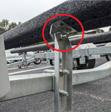 EZ Loader Heavy Duty Bunk Mounting Bracket mounted on trailer 250-015202