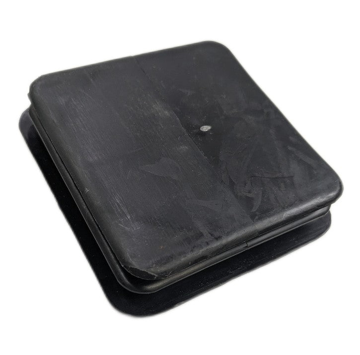 3x3 black nylon cap insert for compatible square tubing