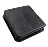 3x3 black nylon cap insert for compatible square tubing