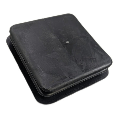 3x3 black nylon cap insert for compatible square tubing