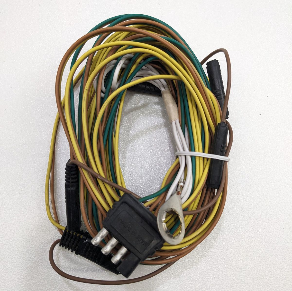EZ Loader 24 foot boat trailer wiring harness with flat 4-pin plug part 250-022703