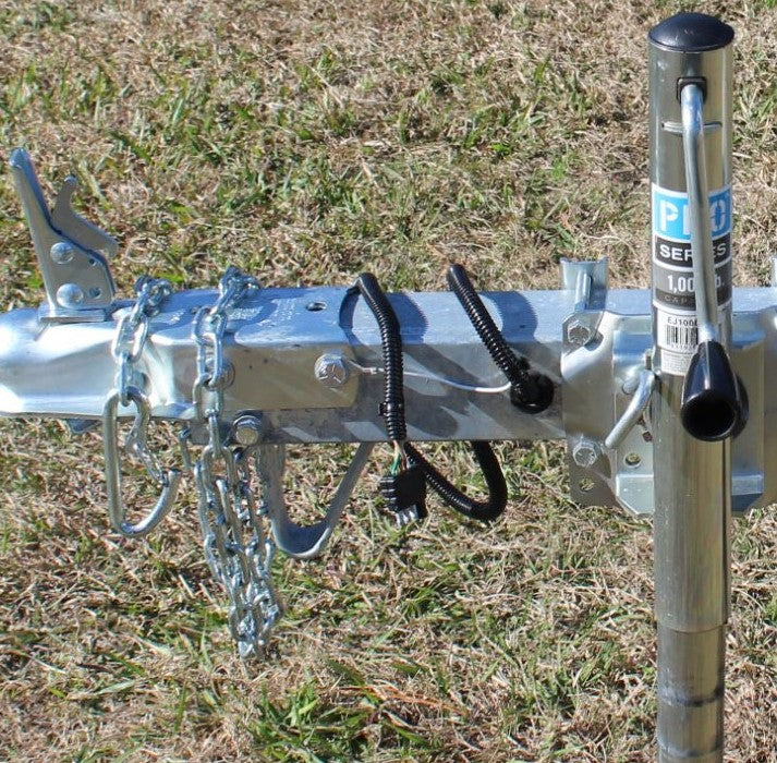 EZ Loader 24 foot wiring harness installed on a compatible boat trailer