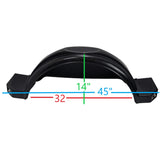 EZ Loader Large Composite Fender w/ Cutouts (Black) 14" Tire 250-023712-12