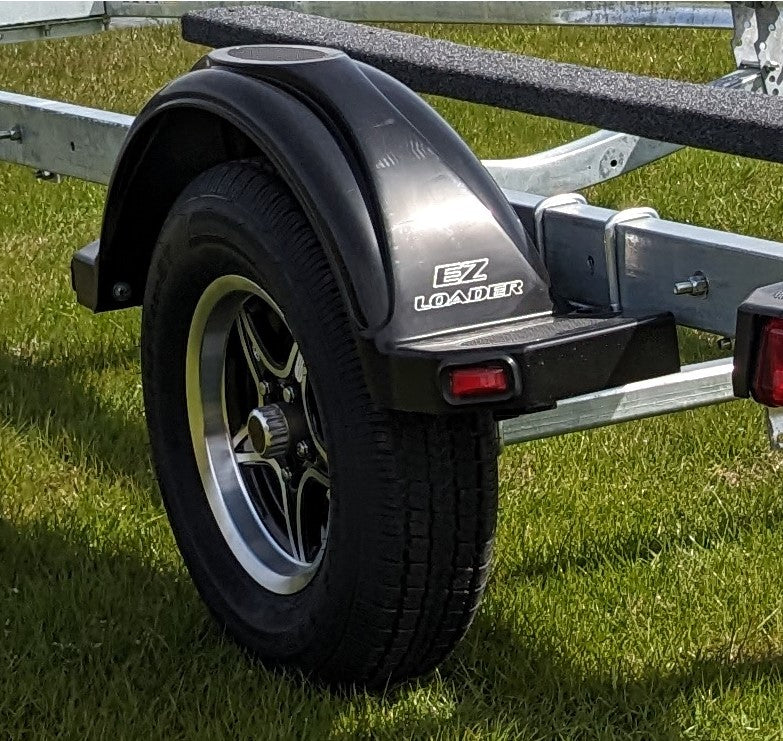 EZ Loader Large Composite Fender w/ Cutouts (Black) 14" Tire 250-023712-12