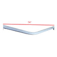 EZ Loader 250-024694-10 galvanized trailer crossmember with formed center bend