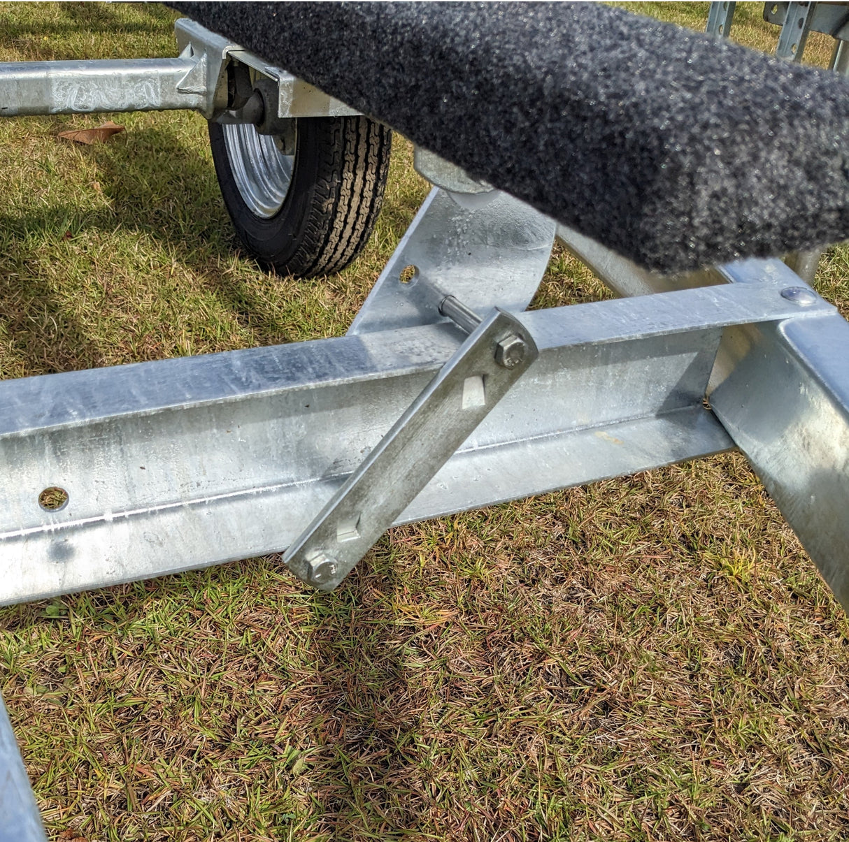 EZ Loader pork chop bracket bolt strap 250-025540-02 galvanized steel