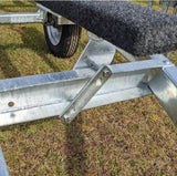 EZ Loader pork chop bracket bolt strap 250-025540-02 galvanized steel