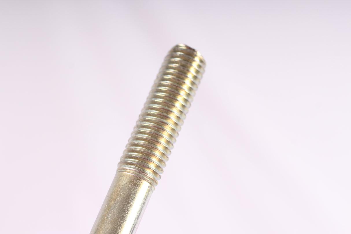 EZ Loader 1/2-13 coarse thread zinc plated through bolt showing thread detail for roller and bunk trailer systems