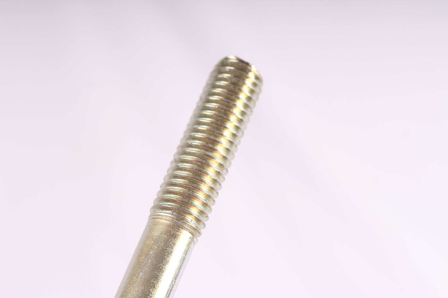 EZ Loader 1/2-13 coarse thread zinc plated through bolt showing thread detail for roller and bunk trailer systems