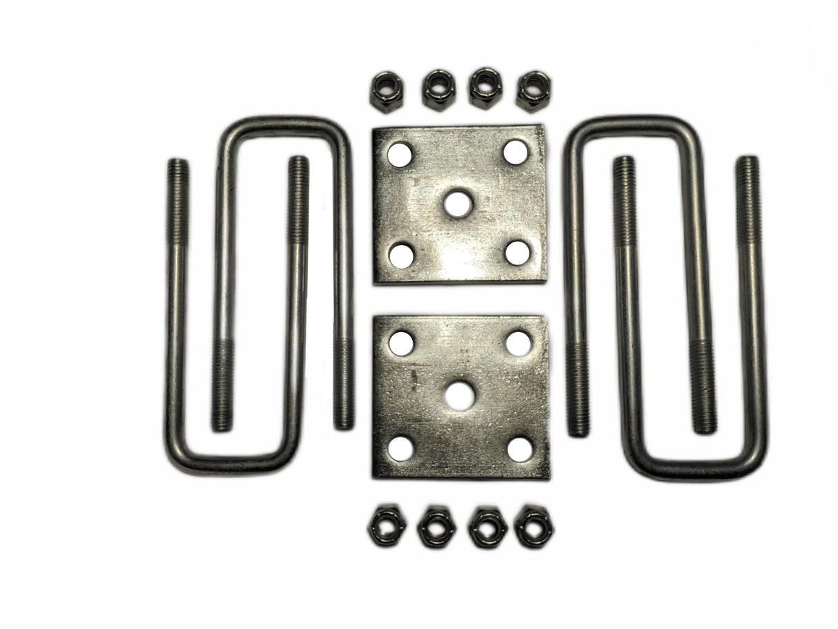 EZ Loader Trailer Leaf Spring to Axle U-Bolt Mount Kit for 2x2'' Axle 300-015975