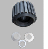 Diameter measurement of 4-7/8 inch wobble roller wheel 300-071417