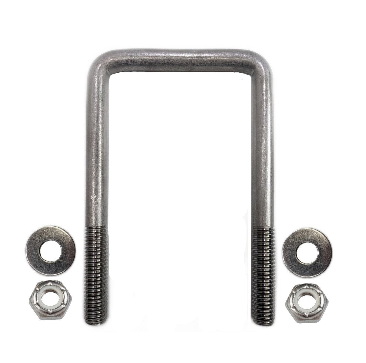 1/2-13 x 3-1/8 x 4-3/8 stainless U-bolt for EZ Loader trailer hardware