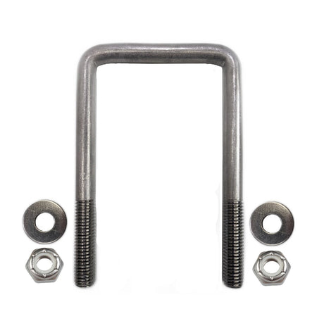 1/2-13 x 3-1/8 x 4-3/8 stainless U-bolt for EZ Loader trailer hardware