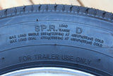 12 inch galvanized boat trailer wheel with ST145/40R12 radial tire