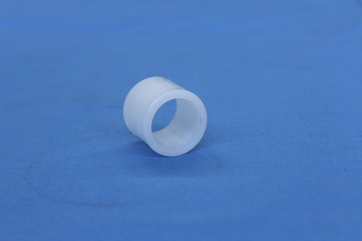White nylon EZ Loader hog-ring wobble roller bushing part 250-013492