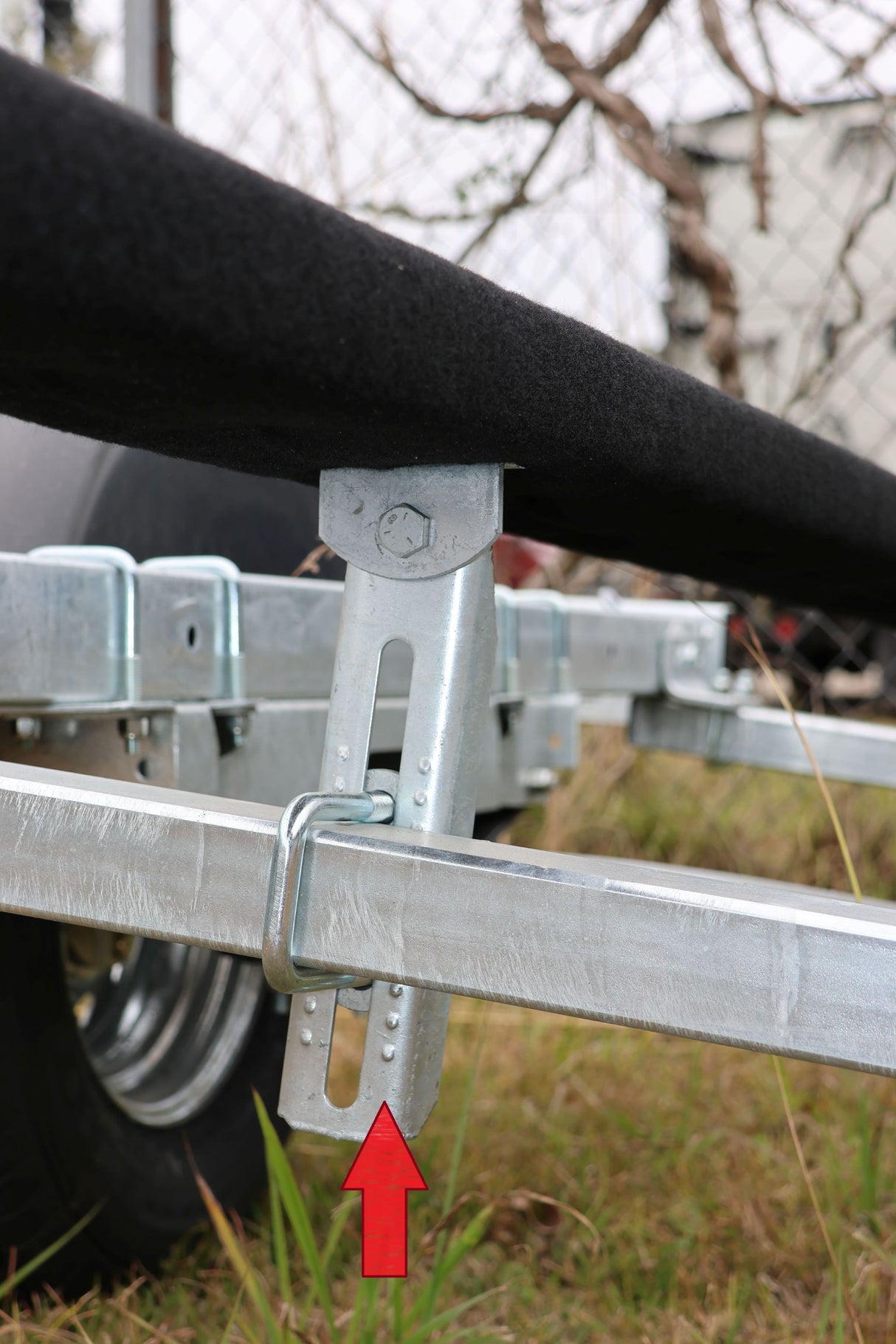 EZ Loader 9" Adjustable Upright Channel Bunk Bracket – 2x3 & 3x3 Frame (250-014876-10)