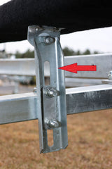 EZ Loader 9" Adjustable Upright Channel Bunk Bracket – 2x3 & 3x3 Frame (250-014876-10)