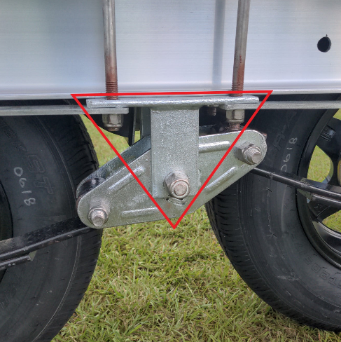 EZ Loader 250-015514-10 shackle hanger bracket for 3 inch frame