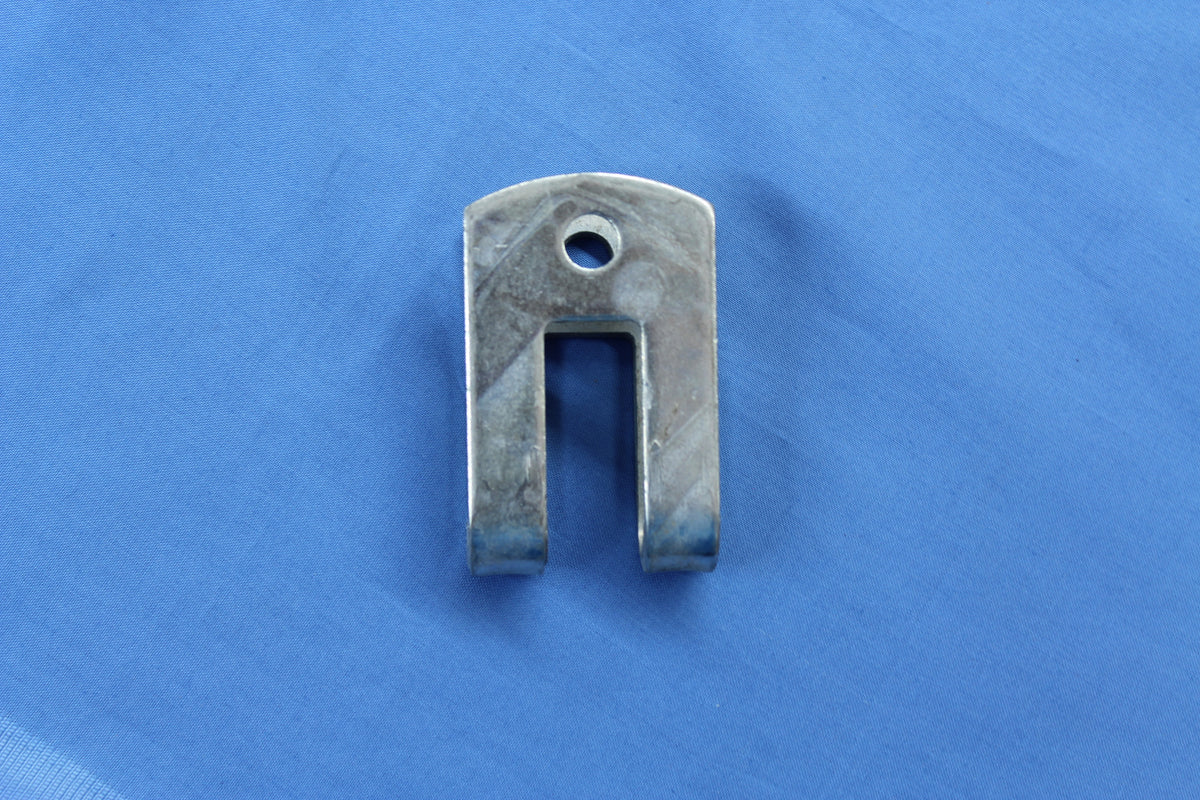 Front view of roller arm mounting strap 250-015629