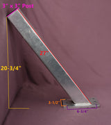 EZ Loader 3x3 galvanized winch stand post 250-017761-10