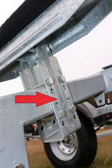 EZ Loader 12" Upright Support Bunk Roller Bracket (250-021787-10)