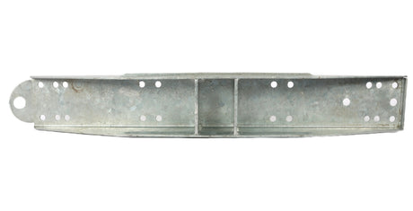 Galvanized bunk roller mounting tray for marine trailer support hardware
