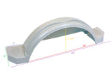 EZ Loader Gray Composite Trailer Fender 13″ Tire Single Axle (Discontinued Color)