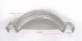 EZ Loader Gray Composite Trailer Fender 13″ Tire Single Axle (Discontinued Color)