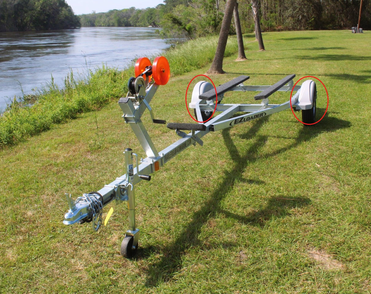 EZ Loader Gray Composite Trailer Fender 13″ Tire Single Axle (Discontinued Color)