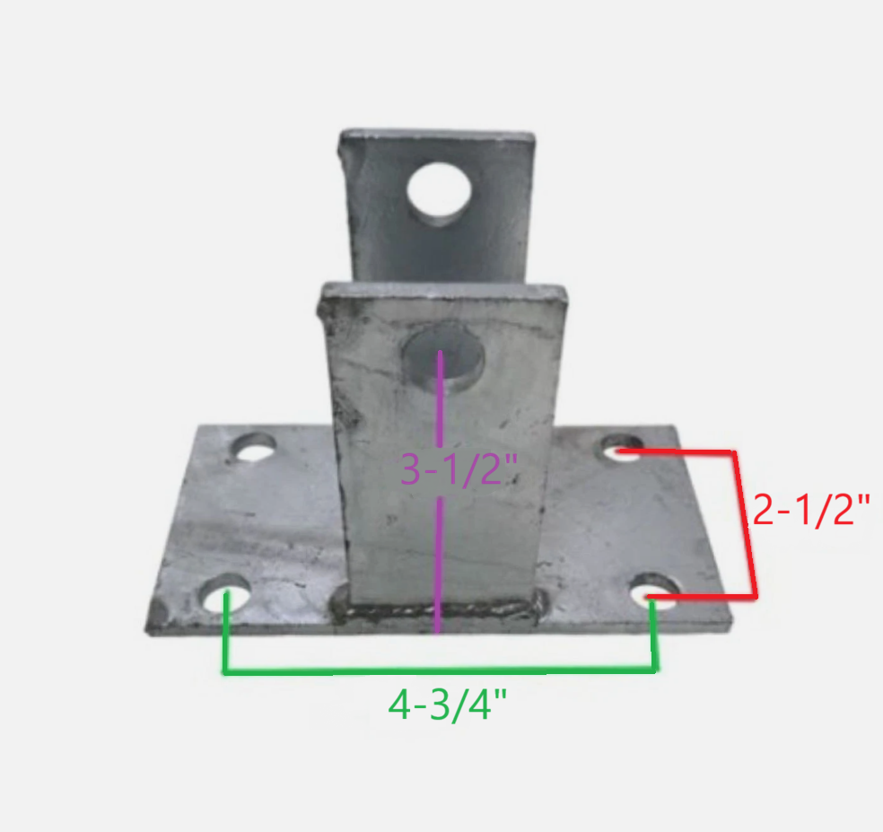Galvanized equalizer hanger bracket for EZ Loader 2 inch frame trailer