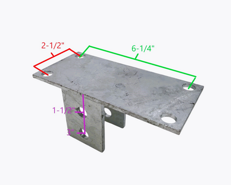 Galvanized welded spring hanger bracket for EZ Loader trailer