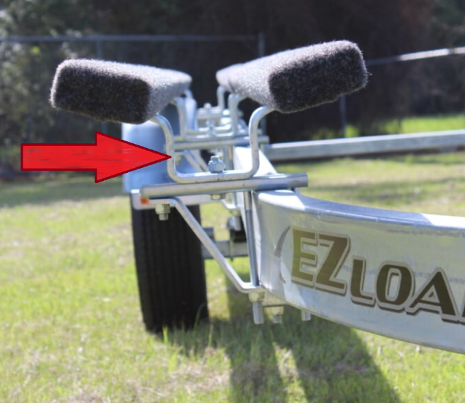 EZ Loader Pontoon Strap Bent Bunk Mounting Bracket 250-026776-10