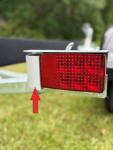 EZ Loader Gray Tail Light Vanity Wire Harness Plate Cover (250-028364-10)